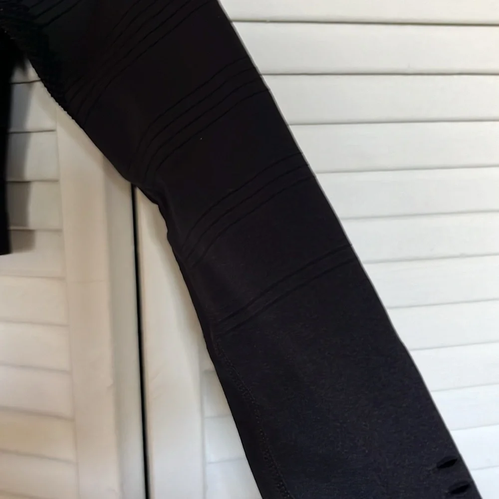 Gymshark Flawless Knit Long Sleeve Crop Top Black Sz S - Picture 5 of 11